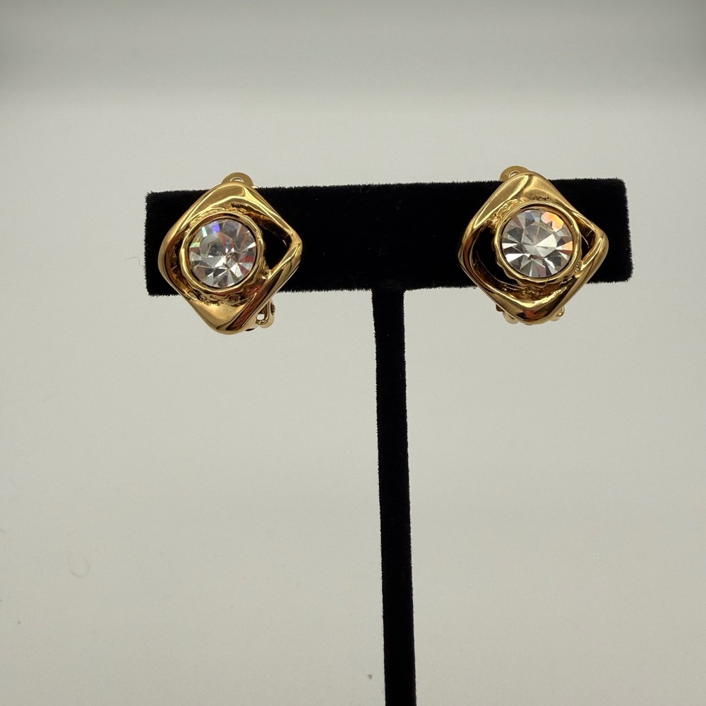 YSL Gold Plated Clip-on Earrings